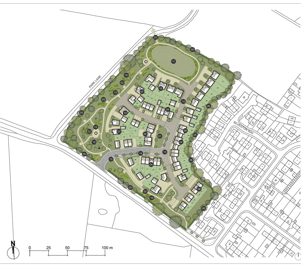 AJW-land-and-development-land-at-sherston-road-malmesbury-layout-plan